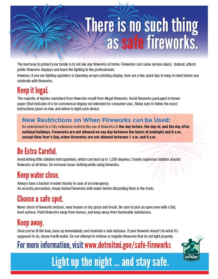 City Issues Reminders About Safe Use of Fireworks