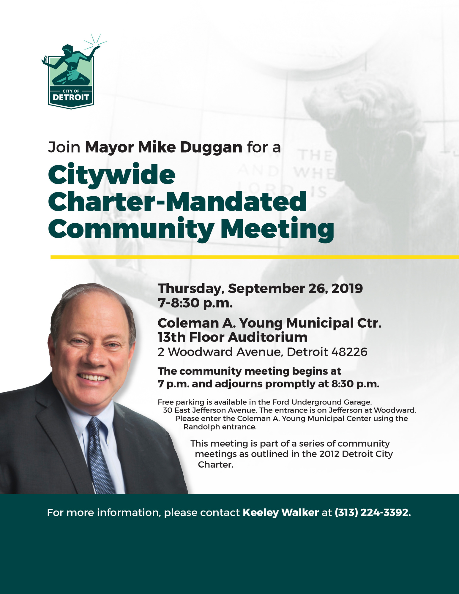 Charter Mandated Citywide Meeting Flyer