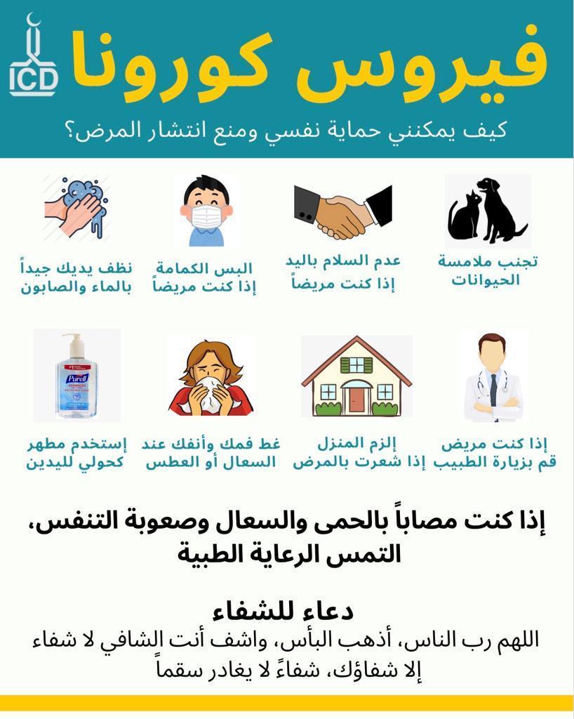 coronavirus arabic
