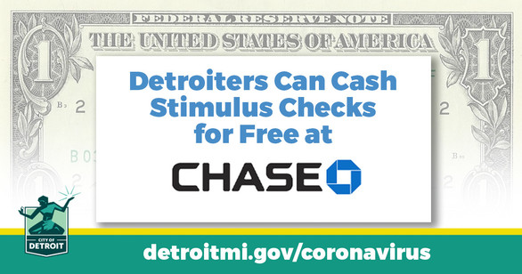 COVID Stimulus Checks Cashed Free at Chase Bank