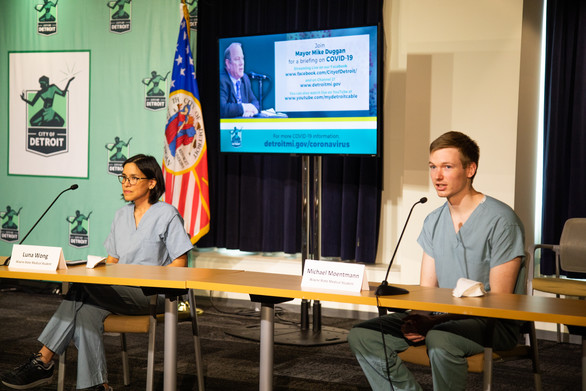 COVID Wayne State Medical Students