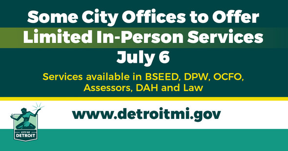 City to Provide Limited In-Person Services Beginning July 6