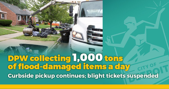 DPW Crews, Contractors Continue Flood Cleanup Effort