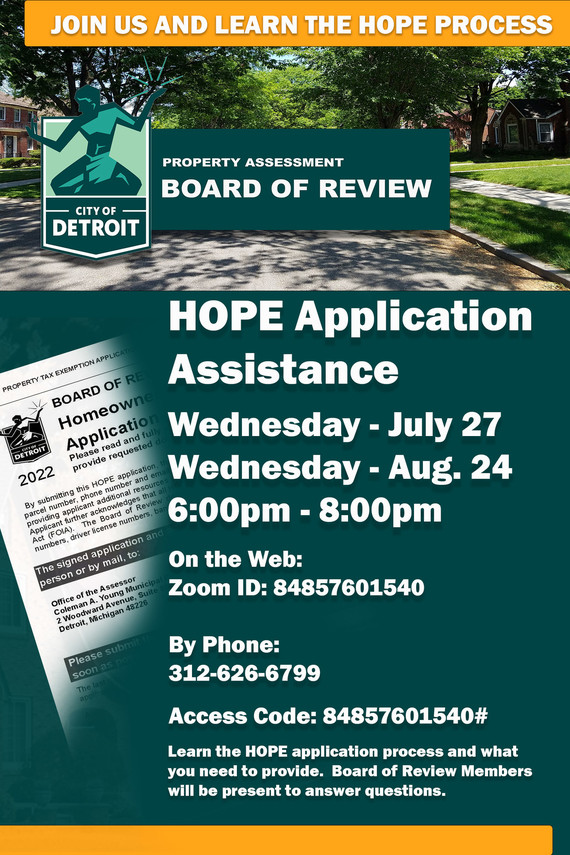 HOPE Community Flyer 07/21/2022