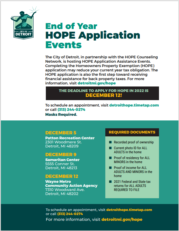 HOPE Application Events