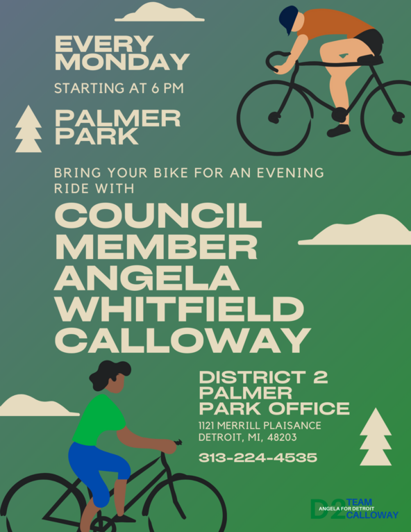 bike ride with council member calloway