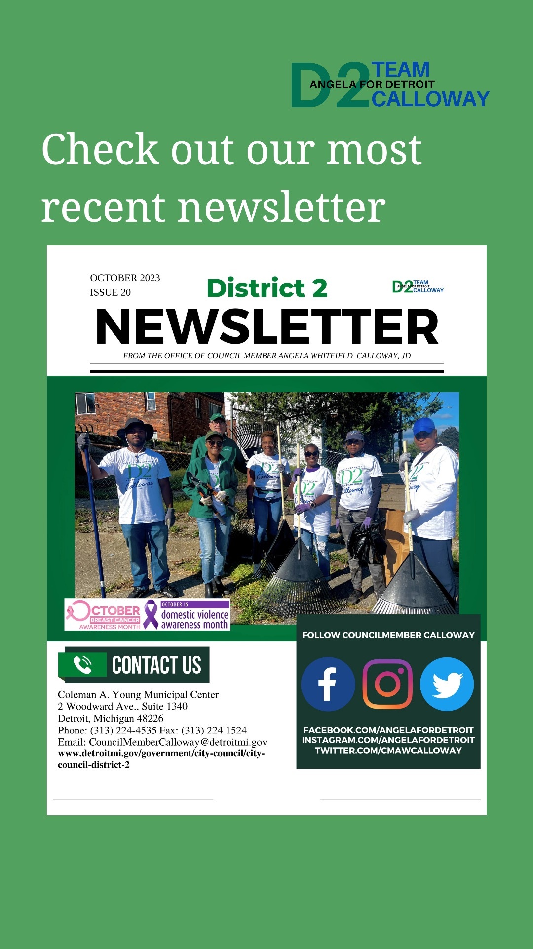 October newsletter