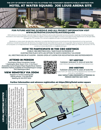 Hotel at Water Square Meeting Notice