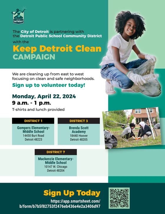 Keep Detroit clean graphic