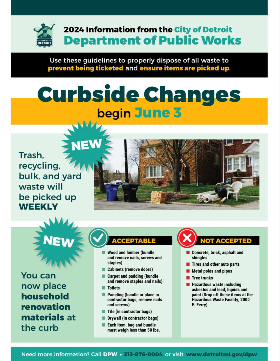 Weekly Curbside Changes 1