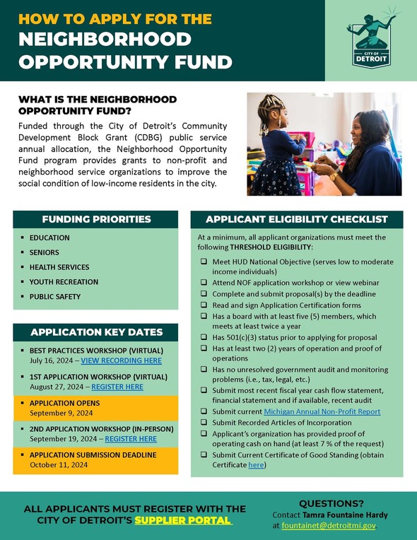 2024 Neighborhood Opportunity Fund