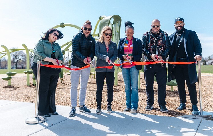 Milan Park ribbon cutting pic1