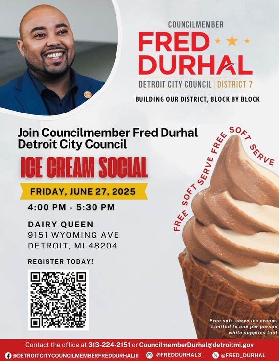 Ice Cream Social Flyer