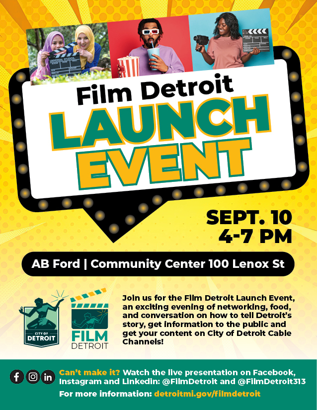 Film Detroit Invite graphic
