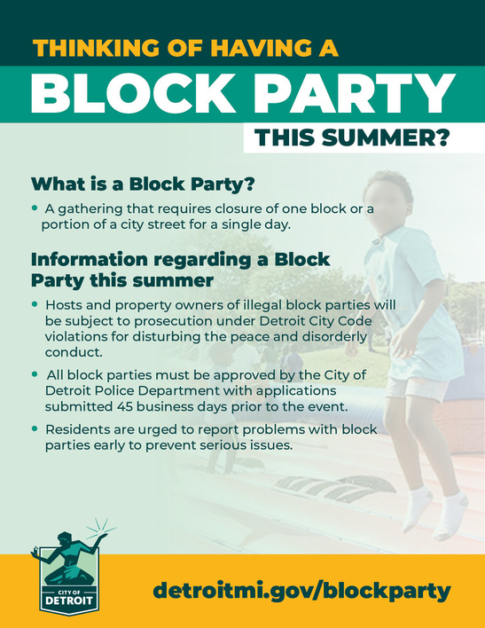 Block Party info graphic