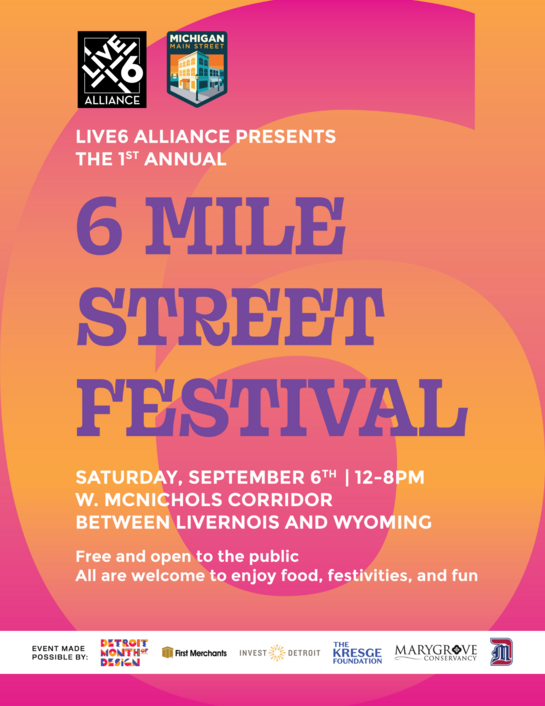 6 Mile Festival graphic