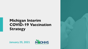 Michigan Interim COVID-19 Vaccination Strategy Cover Slide
