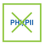 Symbol that shows an X over "PHI" and "PII"