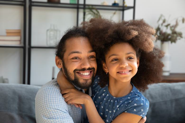 Foster dad and daughter