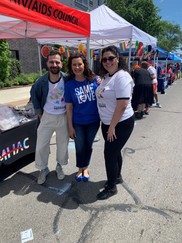 DHSP members pose with Governor Gretchen Whitmer at Ferndale pride 