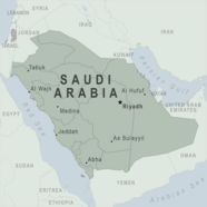 Map of Saudi Arabia