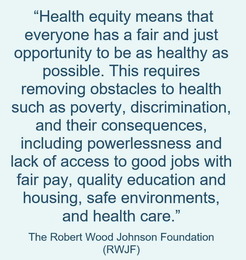 health equity definition from the rwjf