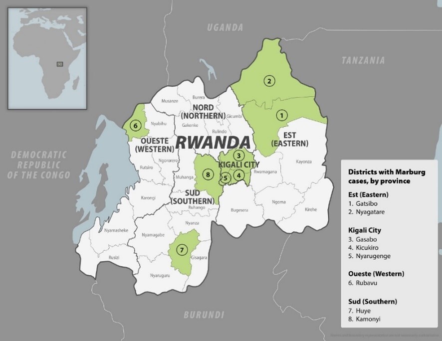 Map of Rwanda