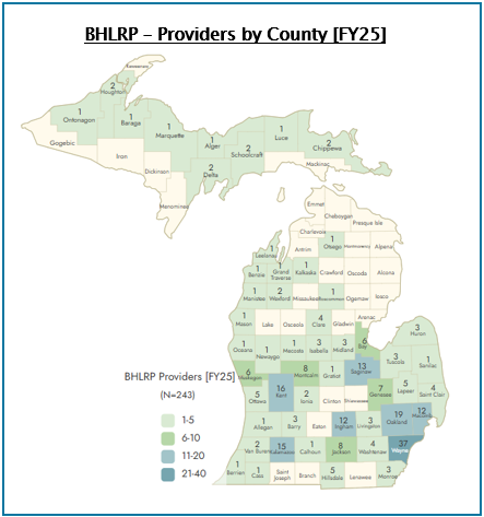 BHLRP by County FY25