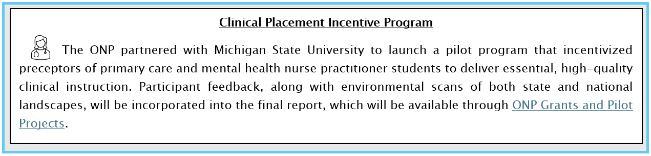 Clinical Placement Incentive Program