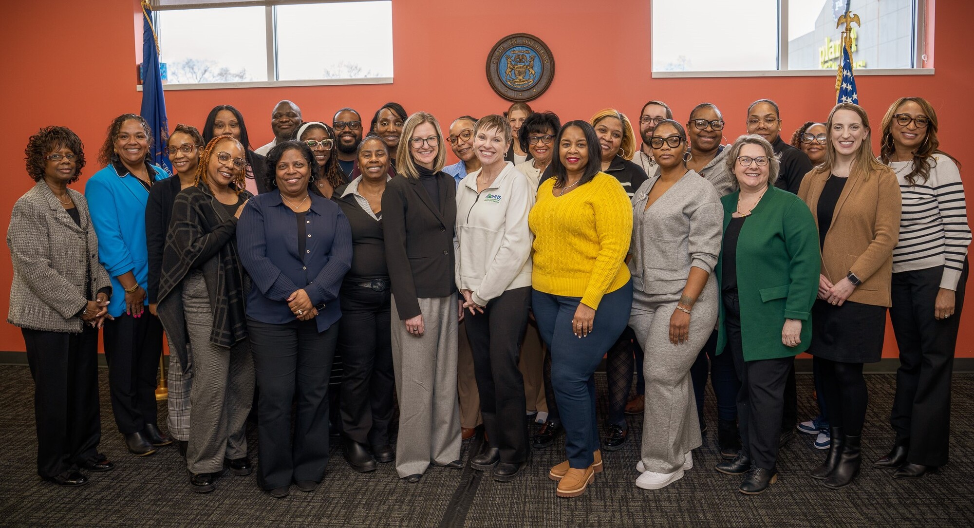 Greydale office visit group shot