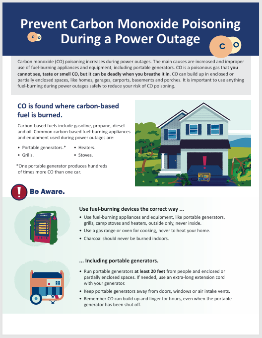 CO and Power Outages