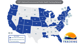 CDC Tracking Grantee Map