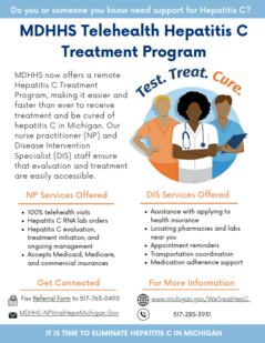 Hepatitis C telehealth flyer