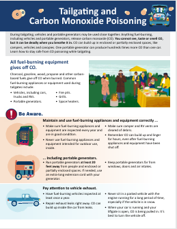 MDHHS CO and Tailgating Fact Sheet