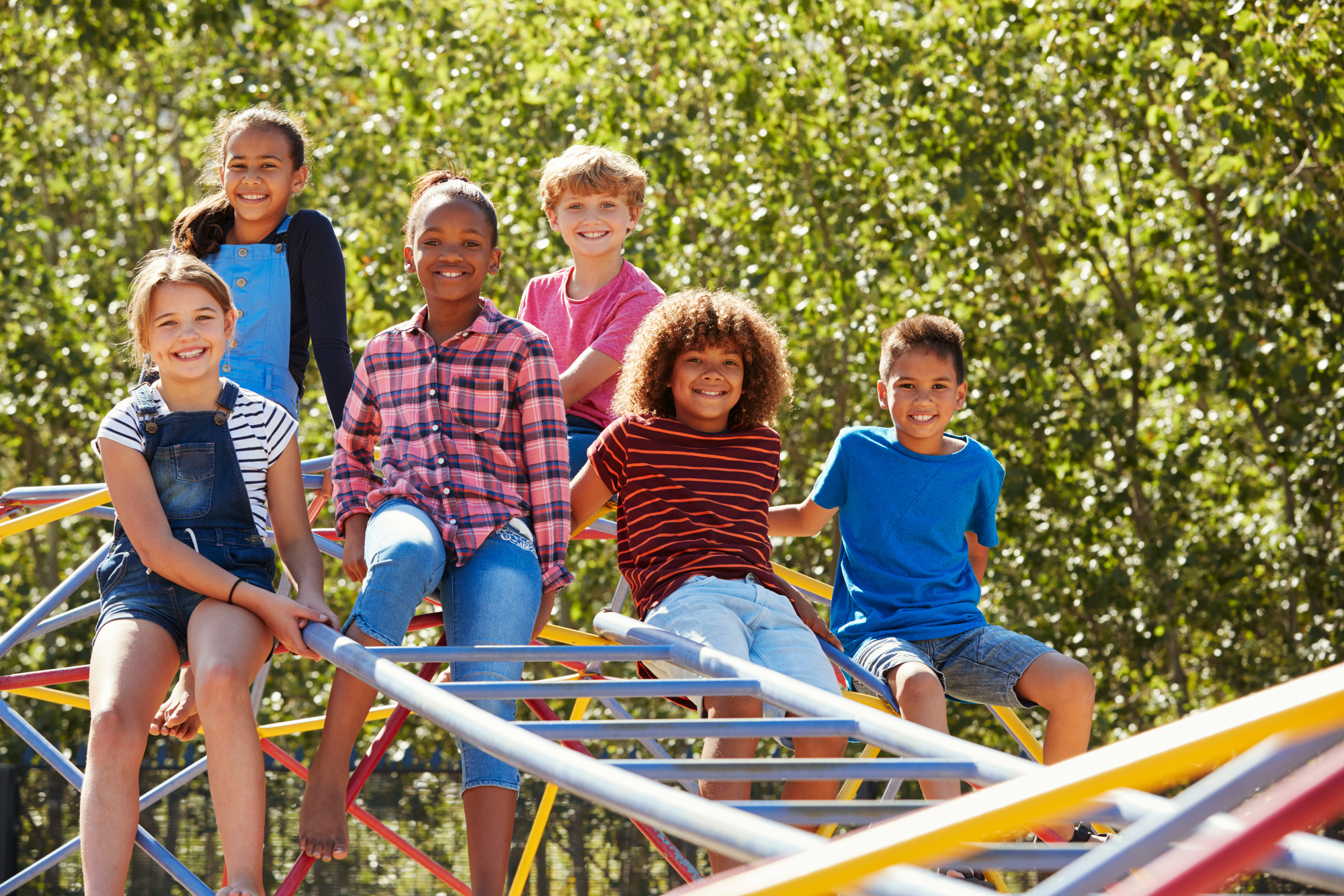 kids on playground