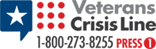 Veterans Crisis Line: Call 1-800-273-8255 and Press 1