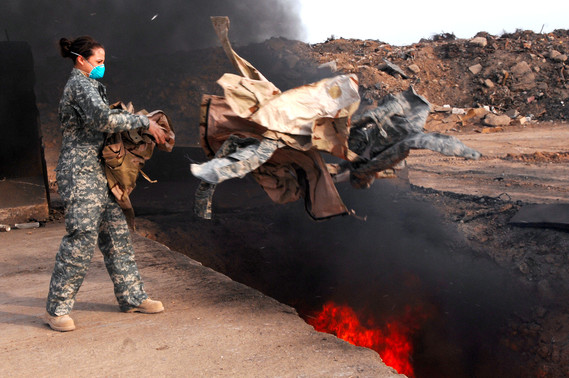 Burn Pit in Iraq