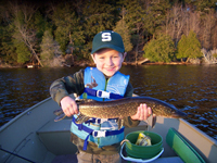 Northern pike caught on Au Train Lake