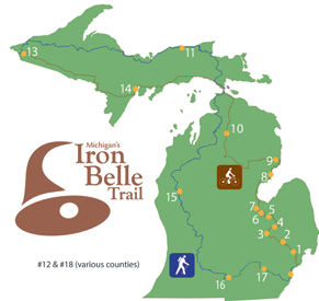 Iron Belle Isle Trail Recipient Map 2016