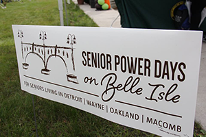Senior Power Days signage