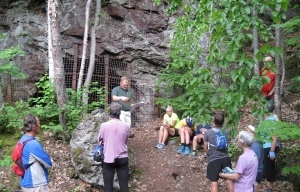 Participants in Iron Industry Museum bike tour