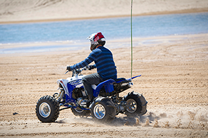 ORV rider in Silver Lake