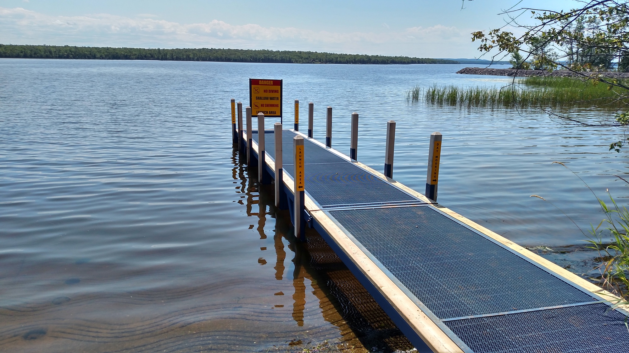 The Michigan DNR's Bergland Dock boating access site in Ontonagon County recently underwent improvements and has reopened.
