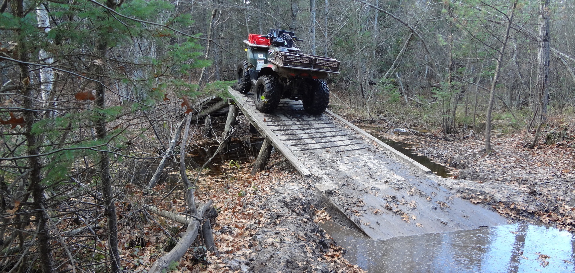 Decking along the Geels Trail in Roscommon County is among the improvements to the Lower Peninsula off-road vehicle trails network.