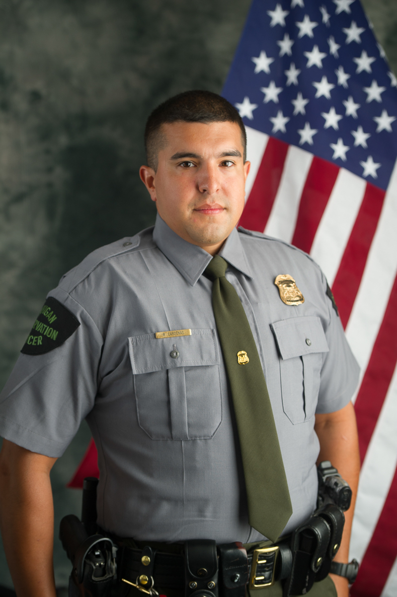 DNR conservation officer Richard Cardenas