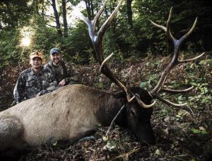 PMH winner Bruce Shaneour with elk he harvested