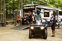 Campers with a trailer