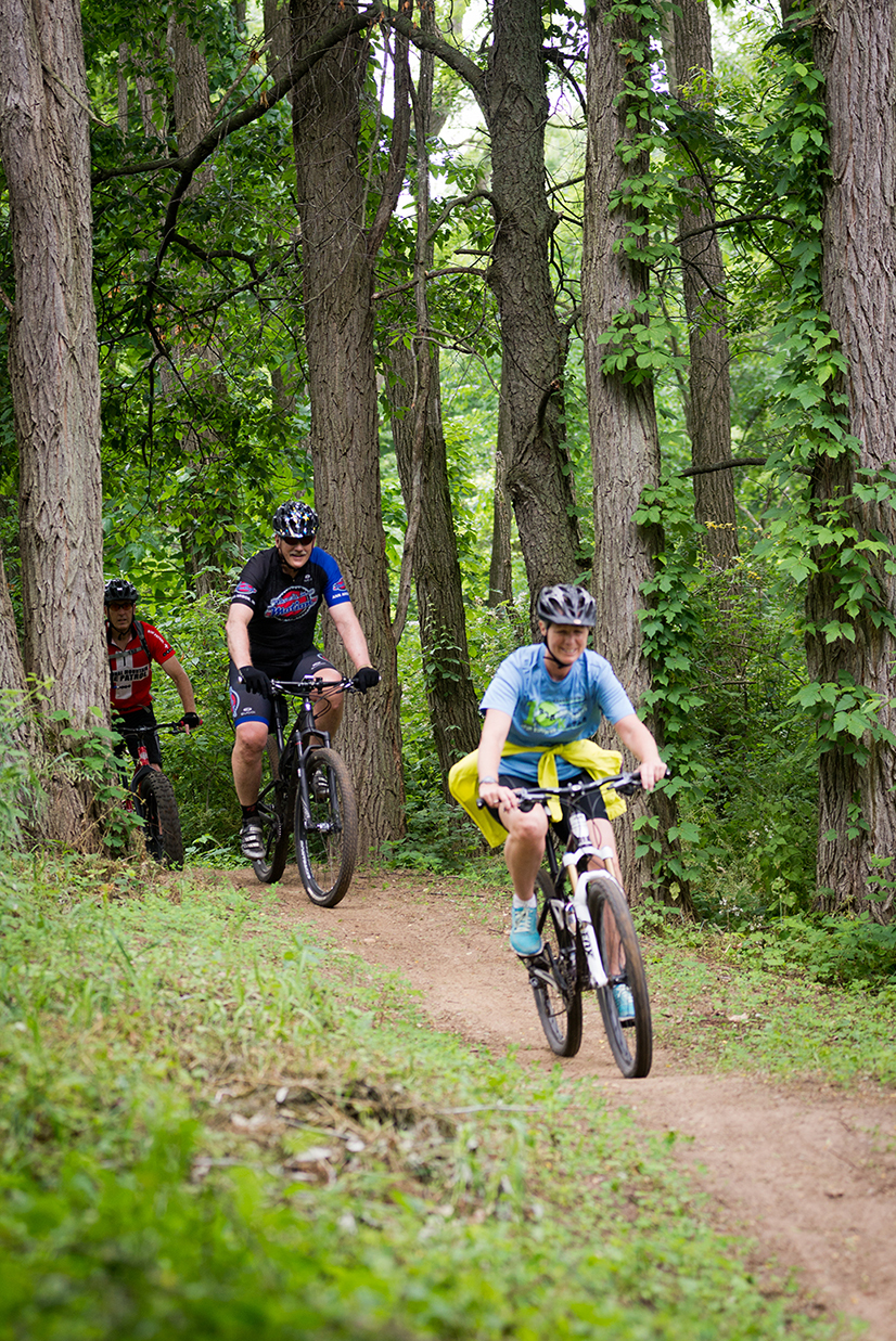 The DTE Energy Foundation Trail, running through Waterloo State Recreation Area north of Chelsea in Washtenaw County is shown.