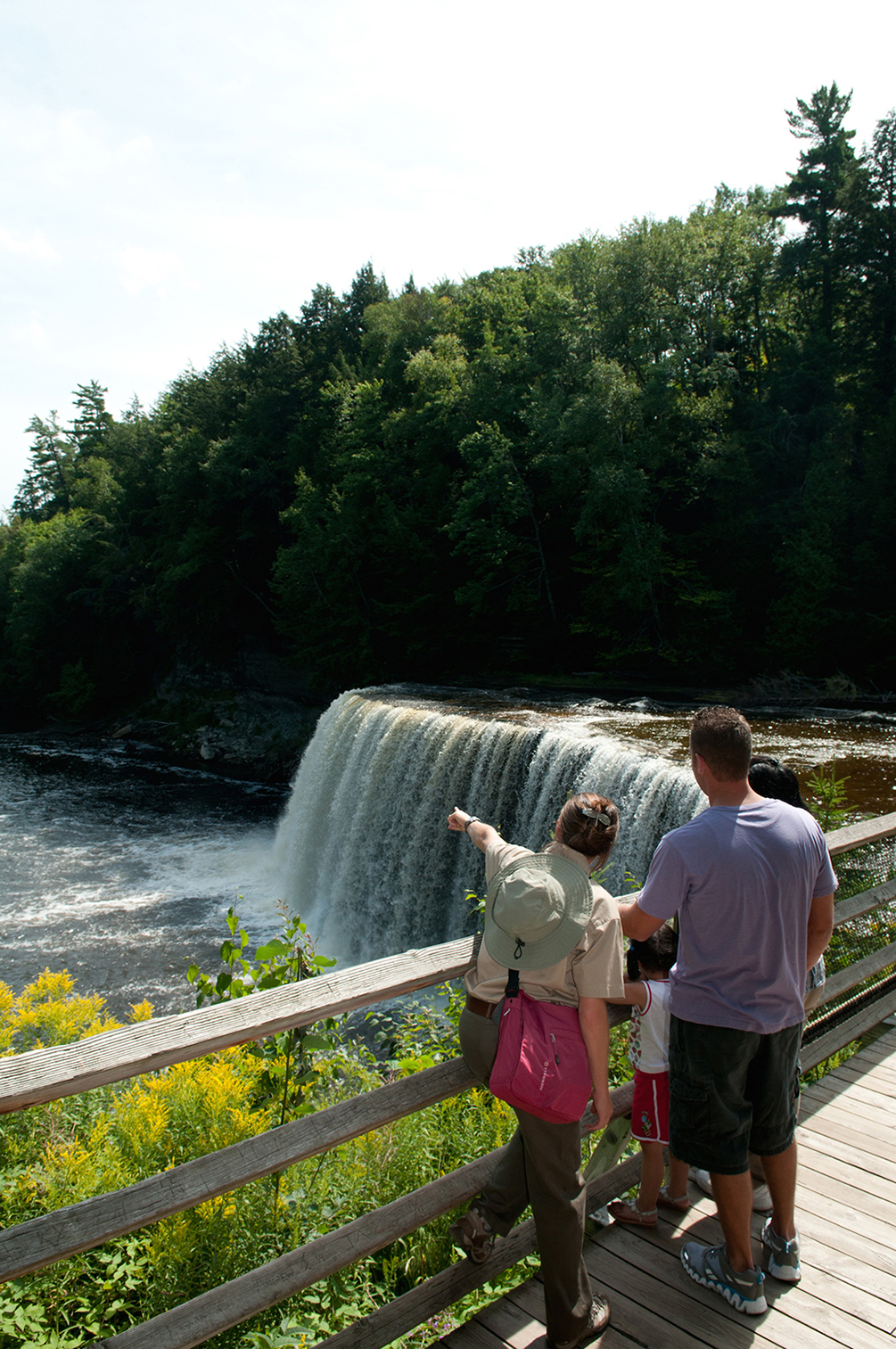 Education programs at Tahquamenon Falls State Park in the eastern Upper Peninsula help visitors learn more about the park’s many features.