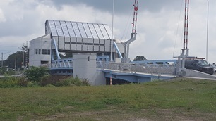 A recent view of the new Fort Street Bridge in southwest Detroit